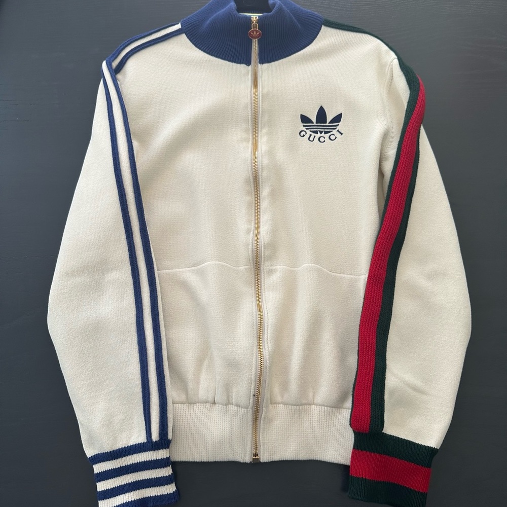 Gucci x Adidas Viscose Zip-Up Jacket size Medium